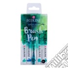 Talens: Ecoline 5 Brush Pens Green Blue gioco