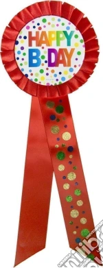 Folat: Button Happy Bday Rainbow Dots. Coccarda Happy Birthday Pois Arcobaleno giochi