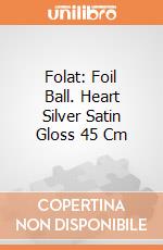 Folat: Foil Ball. Heart Silver Satin Gloss 45 Cm giochi