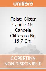 Folat: Glitter Candle 16. Candela Glitterata Nr. 16 7 Cm gioco