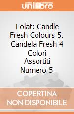 Folat: Candle Fresh Colours 5. Candela Fresh 4 Colori Assortiti Numero 5 giochi