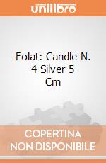 Folat: Candle N. 4 Silver 5 Cm giochi