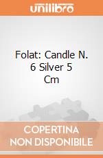 Folat: Candle N. 6 Silver 5 Cm giochi