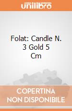 Folat: Candle N. 3 Gold 5 Cm giochi