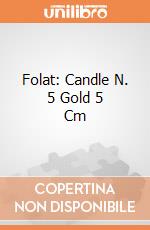 Folat: Candle N. 5 Gold 5 Cm giochi
