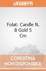 Folat: Candle N. 8 Gold 5 Cm giochi