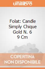 Folat: Candle Simply Chique Gold N. 6 9 Cm giochi