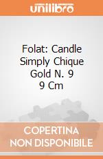 Folat: Candle Simply Chique Gold N. 9 9 Cm giochi