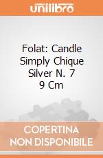 Folat: Candle Simply Chique Silver N. 7 9 Cm giochi