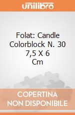 Folat: Candle Colorblock N. 30 7,5 X 6 Cm giochi