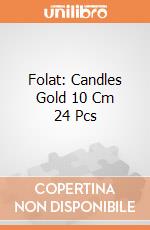 Folat: Candles Gold 10 Cm 24 Pcs giochi