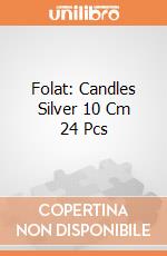 Folat: Candles Silver 10 Cm 24 Pcs giochi