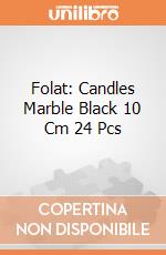Folat: Candles Marble Black 10 Cm 24 Pcs giochi