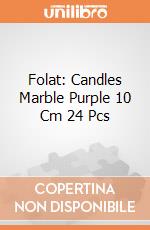 Folat: Candles Marble Purple 10 Cm 24 Pcs giochi