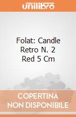 Folat: Candle Retro N. 2 Red 5 Cm giochi