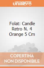 Folat: Candle Retro N. 4 Orange 5 Cm giochi