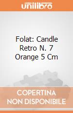 Folat: Candle Retro N. 7 Orange 5 Cm giochi