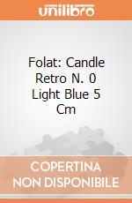Folat: Candle Retro N. 0 Light Blue 5 Cm giochi