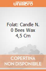 Folat: Candle N. 0 Bees Wax 4,5 Cm giochi