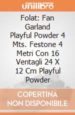 Folat: Fan Garland Playful Powder 4 Mts. Festone 4 Metri Con 16 Ventagli 24 X 12 Cm Playful Powder giochi