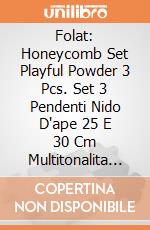 Folat: Honeycomb Set Playful Powder 3 Pcs. Set 3 Pendenti Nido D'ape 25 E 30 Cm Multitonalita Playful Powder giochi