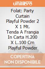 Folat: Party Curtain Playful Powder 2 X 1 Mt. Tenda A Frangia In Carta H.200 X L.100 Cm Playful Powder giochi