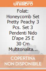 Folat: Honeycomb Set Pretty Peachy 3 Pcs. Set 3 Pendenti Nido D'ape 25 E 30 Cm Multitonalita Pretty Peachy giochi