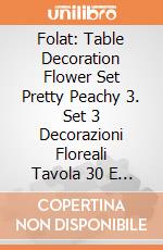 Folat: Table Decoration Flower Set Pretty Peachy 3. Set 3 Decorazioni Floreali Tavola 30 E 20 Cm In Carta Multitonalita Pretty Peach giochi