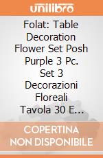 Folat: Table Decoration Flower Set Posh Purple 3 Pc. Set 3 Decorazioni Floreali Tavola 30 E 20 Cm In Carta Multitonalita Posh Purple giochi