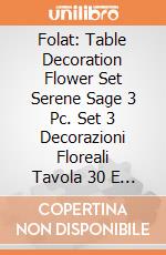 Folat: Table Decoration Flower Set Serene Sage 3 Pc. Set 3 Decorazioni Floreali Tavola 30 E 20 Cm In Carta Multitonalita Serene Sage giochi