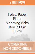 Folat: Paper Plates Blooming Baby Boy 23 Cm 8 Pcs giochi