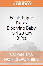 Folat: Paper Plates Blooming Baby Girl 23 Cm 8 Pcs giochi