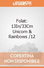 Folat: 13In/33Cm Unicorn & Rainbows /12 giochi