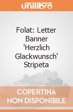 Folat: Letter Banner 'Herzlich Glackwunsch' Stripeta giochi