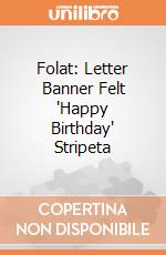 Folat: Letter Banner Felt 'Happy Birthday' Stripeta giochi