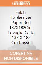 Folat: Tablecover Paper Red 137X182Cm. Tovaglia Carta 137 X 182 Cm Rosso gioco