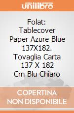 Folat: Tablecover Paper Azure Blue 137X182. Tovaglia Carta 137 X 182 Cm Blu Chiaro gioco