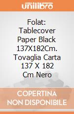 Folat: Tablecover Paper Black 137X182Cm. Tovaglia Carta 137 X 182 Cm Nero gioco