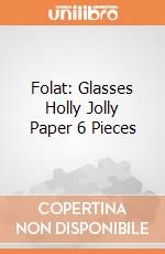Folat: Glasses Holly Jolly Paper 6 Pieces giochi