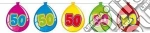 Folat: Flagbanner Balloonshape 50. Festone Palloncini Nr. 50 giochi