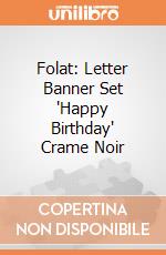 Folat: Letter Banner Set 'Happy Birthday' Crame Noir giochi