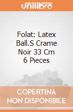 Folat: Latex Ball.S Crame Noir 33 Cm 6 Pieces giochi