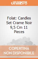 Folat: Candles Set Crame Noir 9,5 Cm 11 Pieces giochi