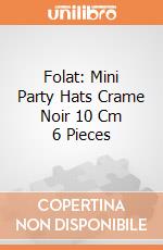 Folat: Mini Party Hats Crame Noir 10 Cm 6 Pieces giochi