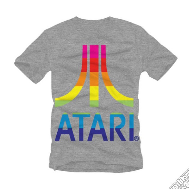 Atari - Melange Rainbow Logo (T-Shirt Uomo S) gioco di Bioworld