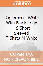 Superman - White With Black Logo - S Short Sleeved T-Shirts M White gioco