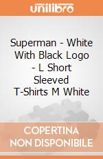 Superman - White With Black Logo - L Short Sleeved T-Shirts M White gioco