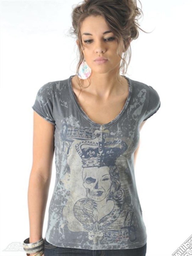 Queen 17' - Vintage Stained Grey (Donna Tg. L) gioco di Bioworld