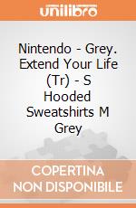 Nintendo - Grey. Extend Your Life (Tr) - S Hooded Sweatshirts M Grey gioco