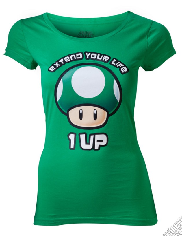Nintendo - Extend Your Life - 1 Up Green (T-Shirt Donna S) gioco di Bioworld
